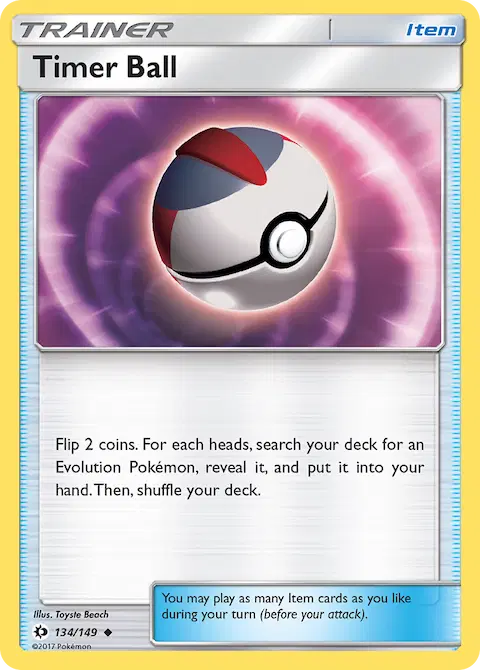 Timer Ball, Sun & Moon 134/149