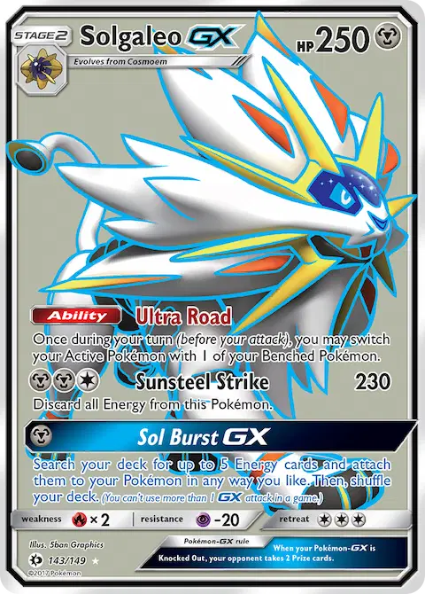 Solgaleo GX, Sun & Moon 143/149