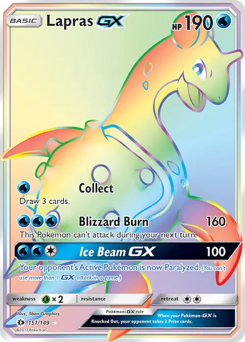 Lapras GX, Sun & Moon 151/149