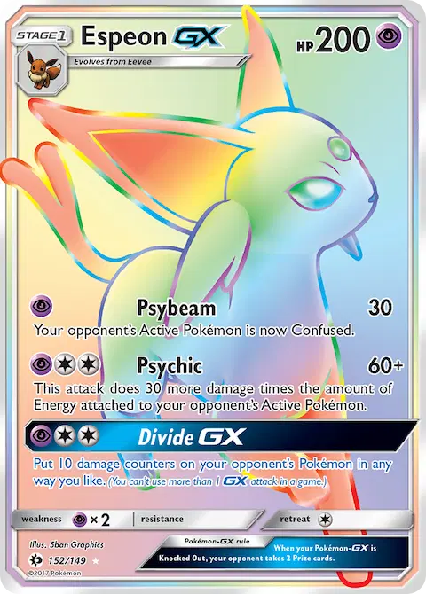 Espeon GX, Sun & Moon 152/149