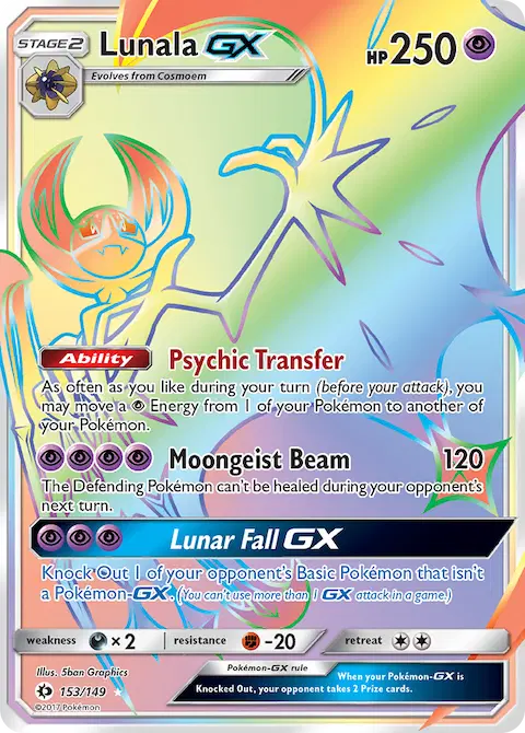 Lunala GX, Sun & Moon 153/149