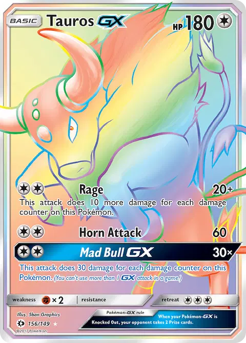 Tauros GX, Sun & Moon 156/149