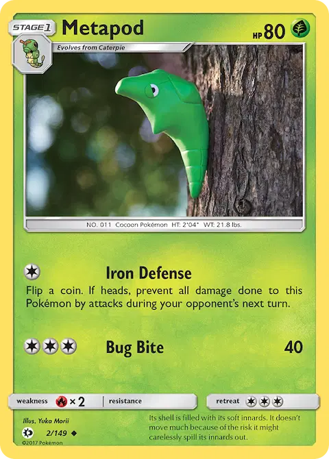 Metapod, Sun & Moon 2/149