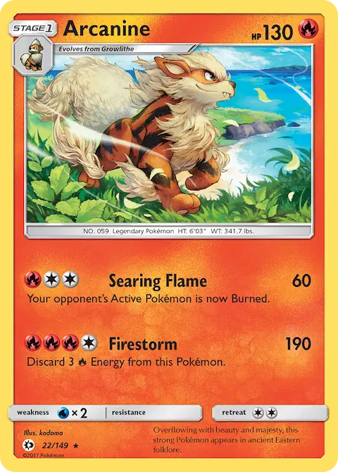 Arcanine, Sun & Moon 22/149