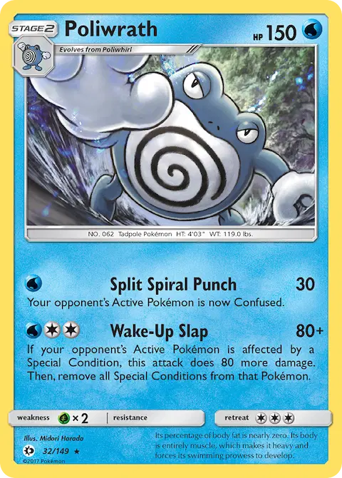 Poliwrath, Sun & Moon 32/149