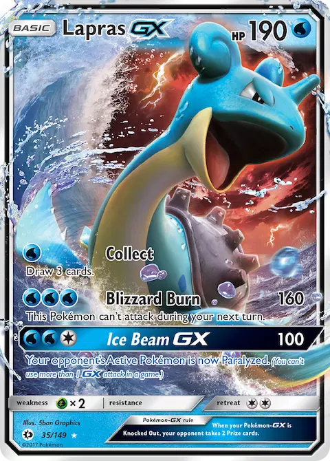 Lapras GX, Sun & Moon 35/149