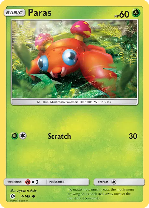 Paras, Sun & Moon 4/149