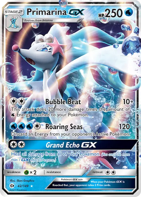 Primarina GX, Sun & Moon 42/149