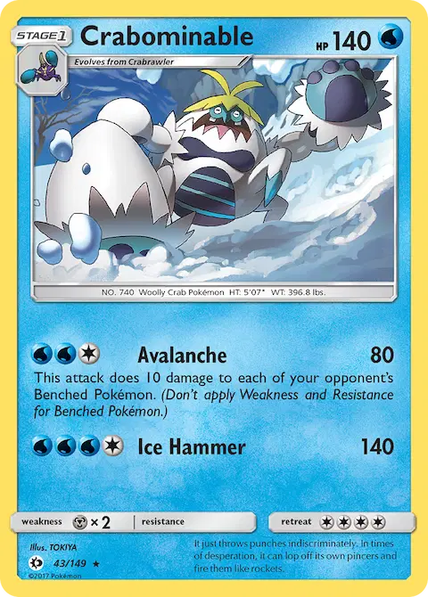 Crabominable, Sun & Moon 43/149