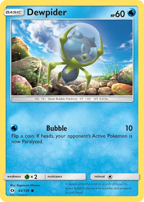 Dewpider, Sun & Moon 45/149
