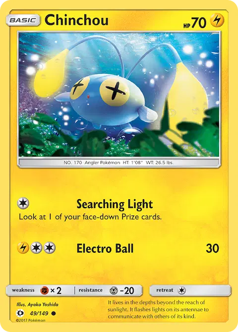 Chinchou, Sun & Moon 49/149