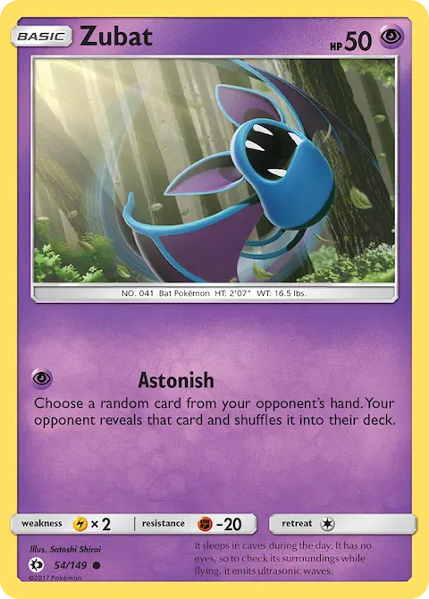 Zubat, Sun & Moon 54/149