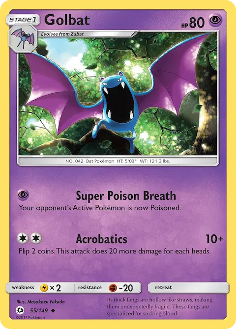 Golbat, Sun & Moon 55/149