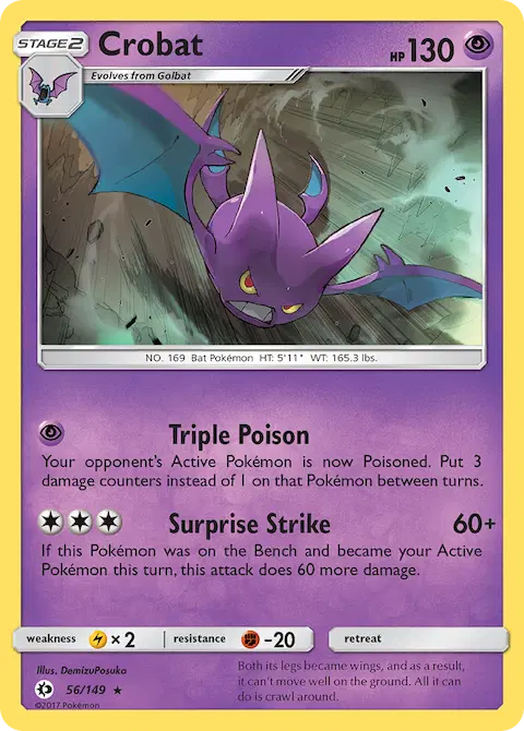 Crobat, Sun & Moon 56/149