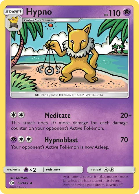 Hypno, Sun & Moon 60/149