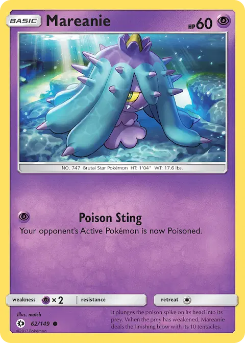 Mareanie, Sun & Moon 62/149