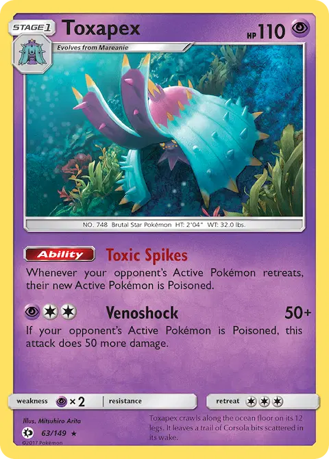 Toxapex, Sun & Moon 63/149