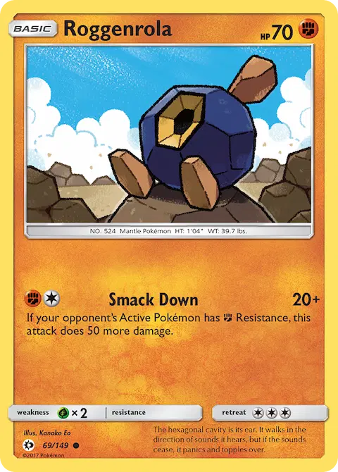 Roggenrola, Sun & Moon 69/149