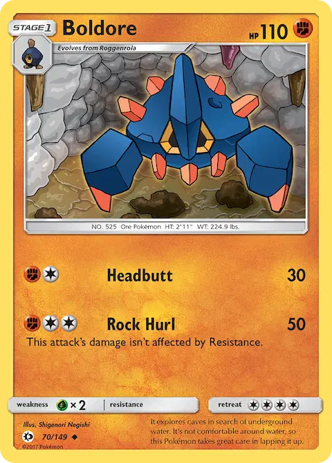 Boldore, Sun & Moon 70/149
