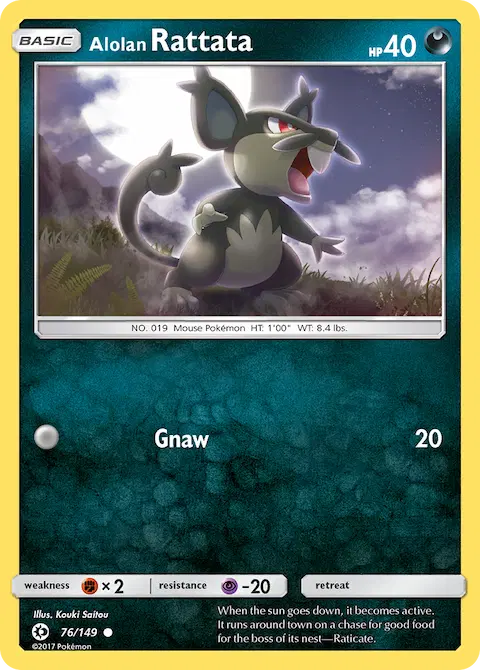 Alolan Rattata, Sun & Moon 76/149
