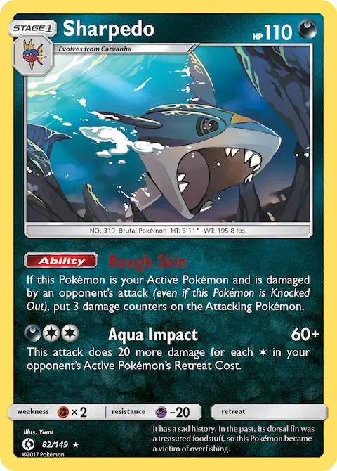 Sharpedo, Sun & Moon 82/149