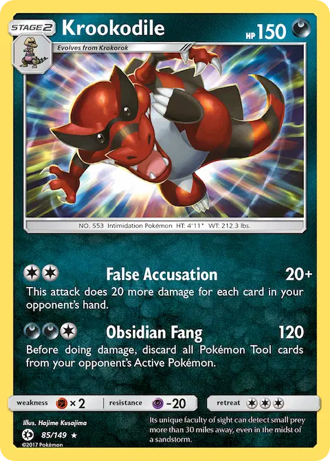 Krookodile, Sun & Moon 85/149