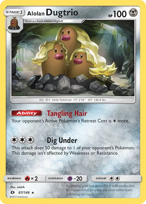 Alolan Dugtrio, Sun & Moon 87/149