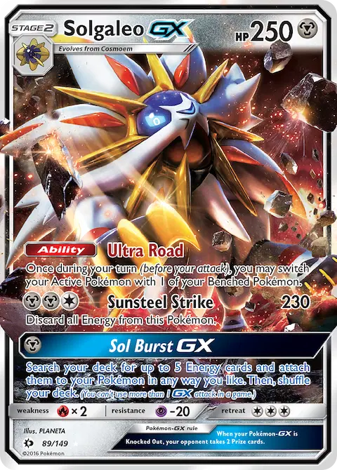 Solgaleo GX, Sun & Moon 89/149