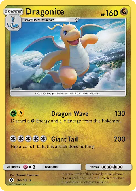 Dragonite, Sun & Moon 96/149