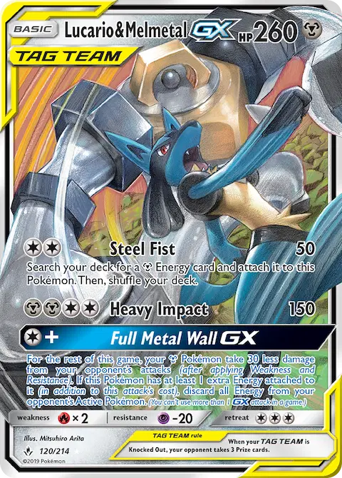 Lucario & Melmetal GX, Unbroken Bonds 120/214