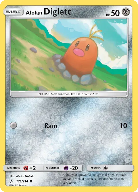 Alolan Diglett, Unbroken Bonds 121/214