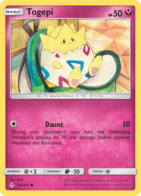 Togepi, Unbroken Bonds 136/214