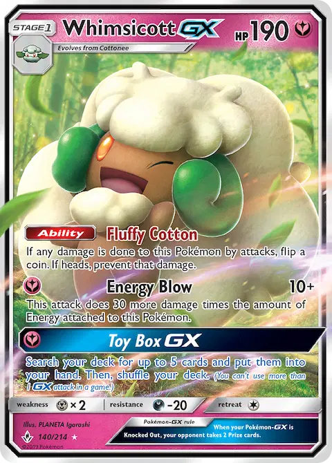 Whimsicott GX, Unbroken Bonds 140/214