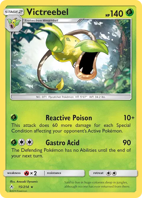 Victreebel, Unbroken Bonds 15/214