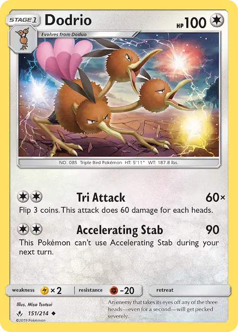 Dodrio, Unbroken Bonds 151/214
