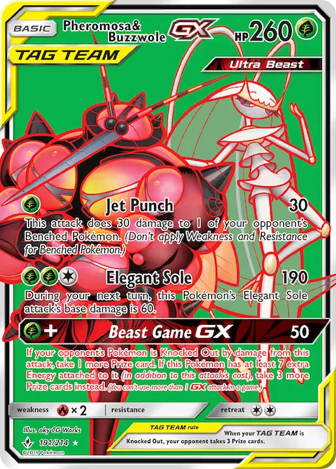 Pheromosa & Buzzwole GX, Unbroken Bonds 191/214