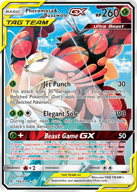 Pheromosa & Buzzwole GX, Unbroken Bonds 192/214