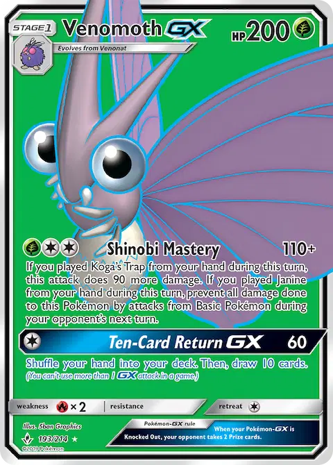 Venomoth GX, Unbroken Bonds 193/214
