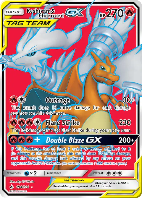 Reshiram & Charizard GX, Unbroken Bonds 194/214