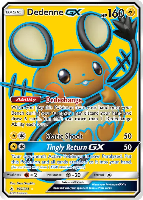Dedenne GX, Unbroken Bonds 195/214