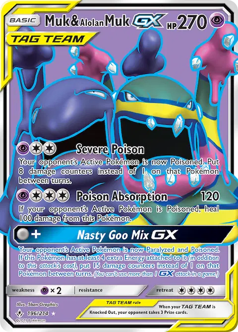 Muk & Alolan Muk GX, Unbroken Bonds 196/214