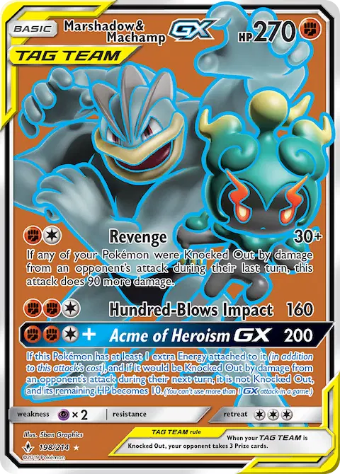 Marshadow & Machamp GX, Unbroken Bonds 198/214