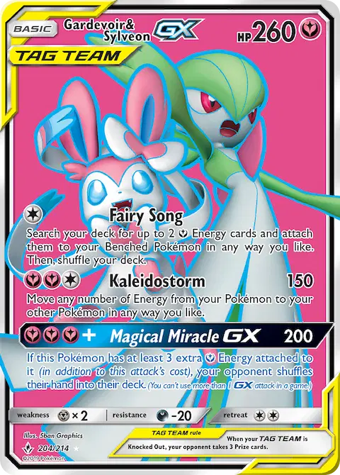 Gardevoir & Sylveon GX, Unbroken Bonds 204/214