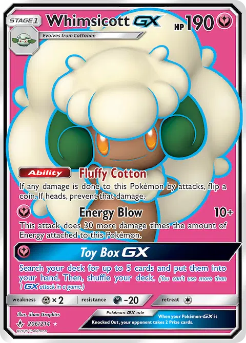 Whimsicott GX, Unbroken Bonds 206/214