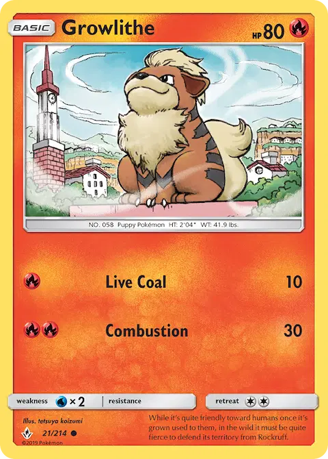 Growlithe, Unbroken Bonds 21/214
