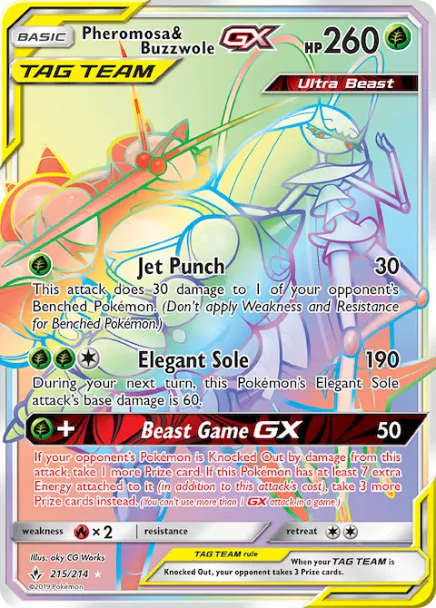 Pheromosa & Buzzwole GX, Unbroken Bonds 215/214