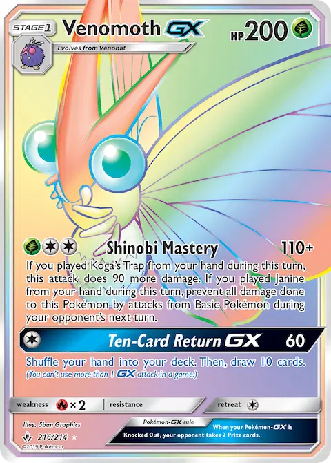 Venomoth GX, Unbroken Bonds 216/214