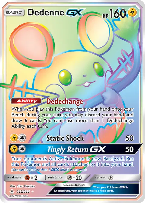 Dedenne GX, Unbroken Bonds 219/214