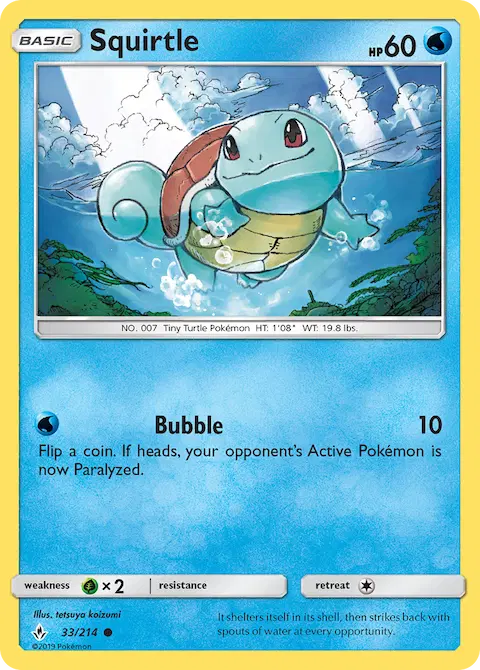 Squirtle, Unbroken Bonds 33/214