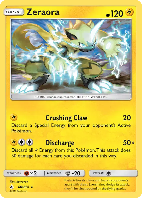 Zeraora, Unbroken Bonds 60/214